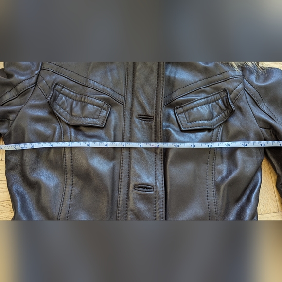 Miss TopGun Long leather jacket - Picture 5 of 9